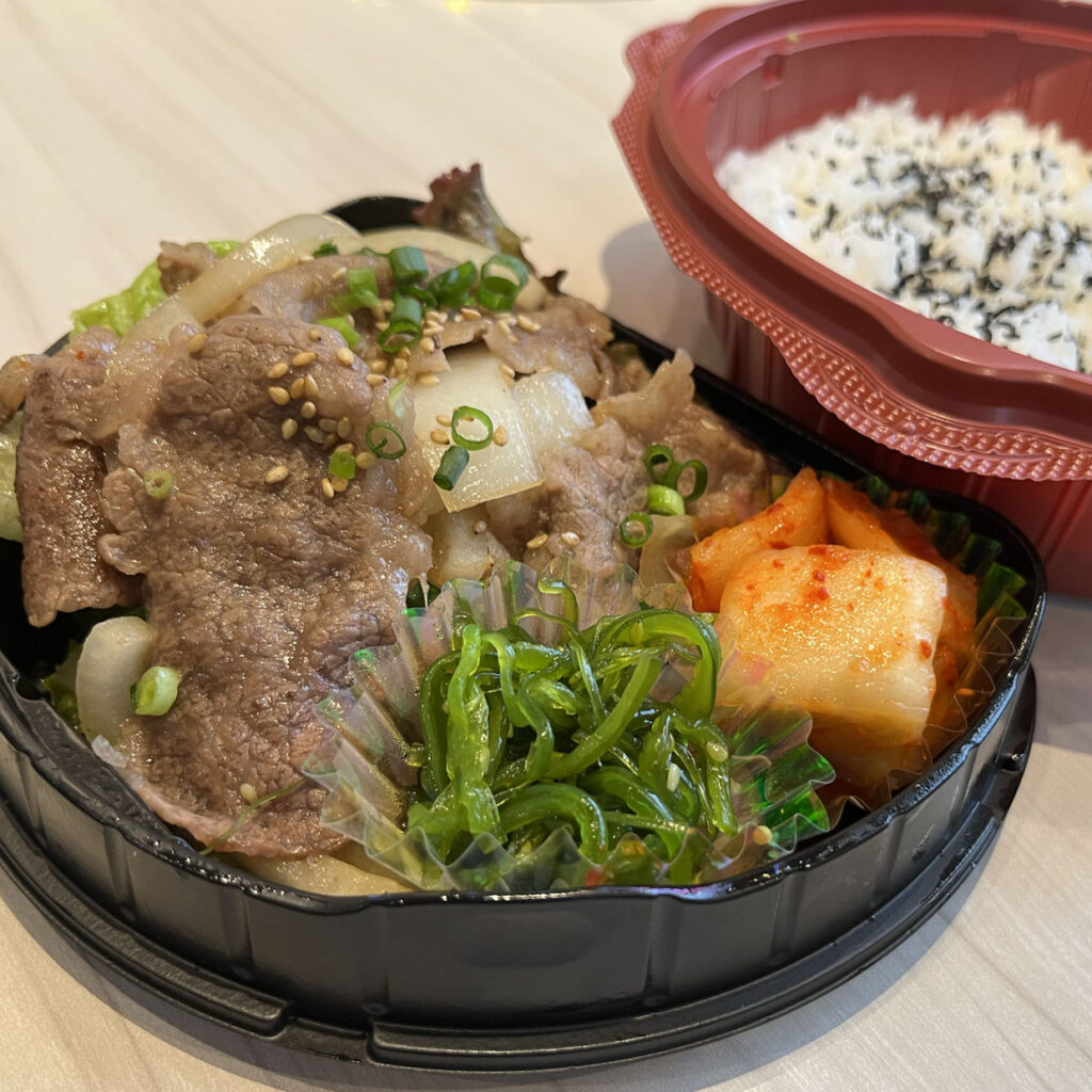 秋田由利牛のカルビ弁当